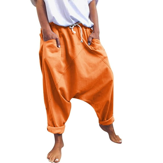 Tbopshirt Pants for Women Plus Size The Fashion Women's Casual Pockets Solid Lace Up Vintage Pants Loose Causal Pants