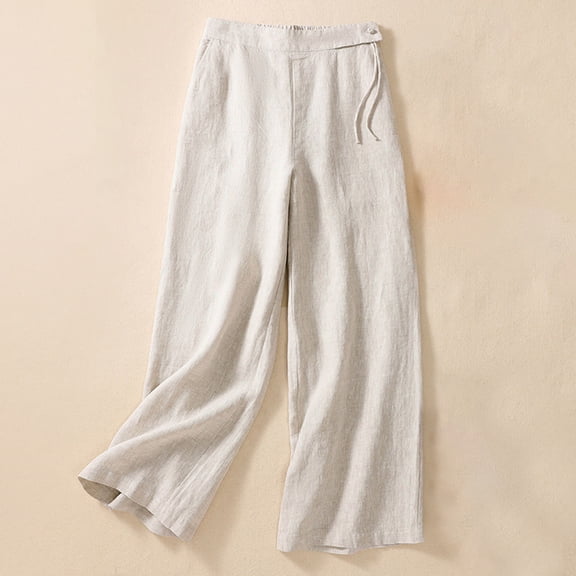 Tbopshirt Pants for Women Plus Size Women's Loose Wide Leg Pants High Waist Straight Pants Casual Pants Loose Causal Pants