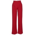 thumbnail image 1 of Pants for Women Dressy Casual S Linen Cotton Summer Breathable Straight Leg Cotton Trousers, 1 of 4