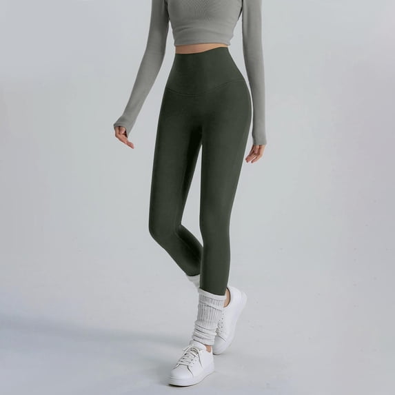 Pants for Women High Waist Solid Color Loose Tight Waist Tight Yoga Full Length Pants