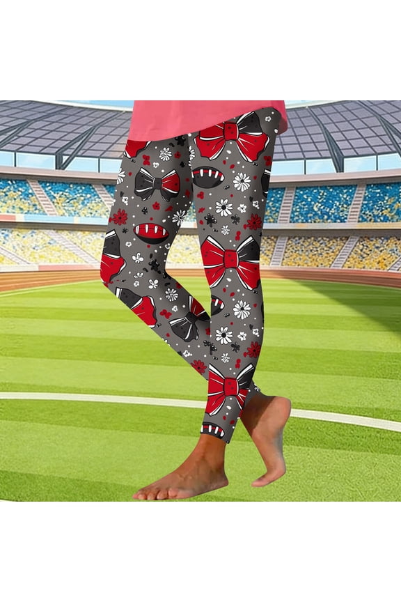 Pants for Women High Waist Yoga Heart Printed Long Yoga Pant Running Loose Pants