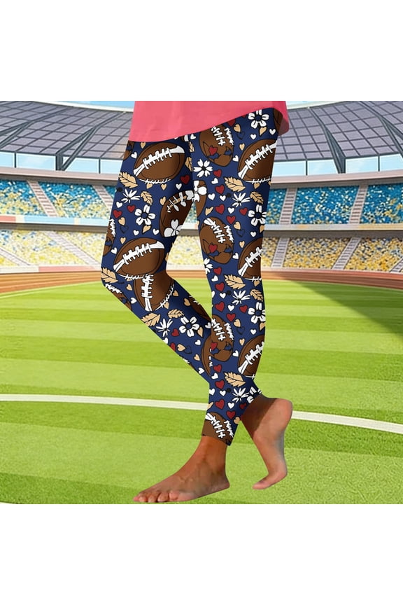 Pants for Women High Waist Yoga Heart Printed Long Yoga Pant Running Loose Pants