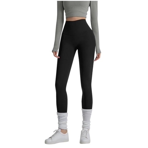 Pants for Women, High Waist Yoga Pants Tummy Control Soft Athletic Leggings for Women Casual Solid Color Slim Fit Long Trousers