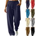 thumbnail image 1 of Pants for Women High Waisted Wide Leg Pants Loose Casual Sweatpants With Pockets Soft and Comfortable, 1 of 7