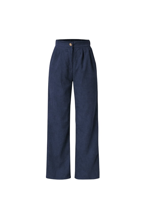 Pants for Women Ladies Casual Pants Blue Womens Pants Womens Comfy Pants Wide Leg Pants Woman with Pockets Womens Capris for Summer