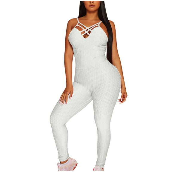 Pants for Women Large Size Backless Yoga Exercise Fitness Pants Skinny Jumpsuit Womens Yoga Pants