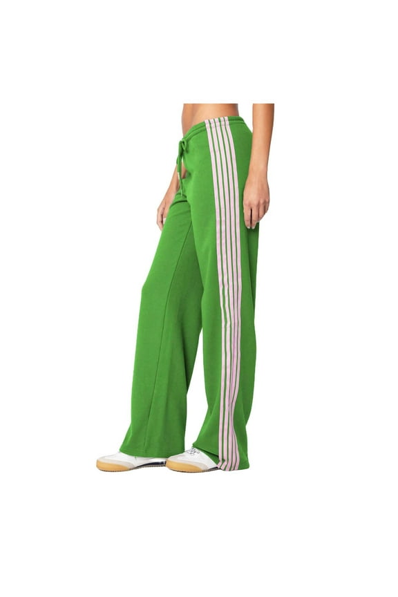 Pants for Women Linen Wide Leg Pants for Women Knit Furry Drawstring Fall Linen Pant Wide Casual plus Size Casual Work Green S