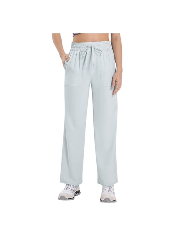 Pants for Women Loose Sweats for Women Leopard Drawstring Trouser Pants Fancy Suits Oversized Casual And Petite Clothes Woman Pant Silver 2XL