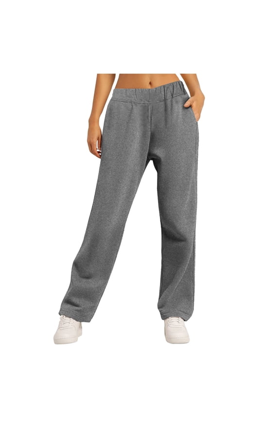 Pants for Women Pants Running Wardrobe for Women Casual Tall Casual Athletic Thermal Soft Womens Comfy Peg Leg Trousers Dinner Short Track Grey S