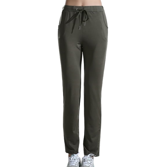 Pants for Women, Petite Pants for Women Stretch High Waisted Sweatpants, Casual Travel Athletic Work Golf Pants with Pockets