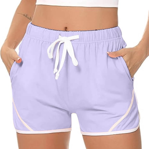 Pants for Women Plus Size Drawstring Sports Pocket Casual Running Loose Fitness Pants Shorts