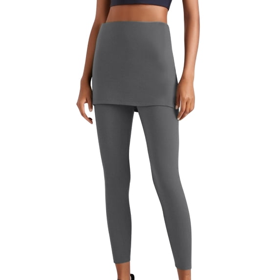 Pants for Women,Skirted Leggings for Women Seamless High Waisted Full Length Yoga Pants with Pencil Skorts Skirts Comfort Skegging