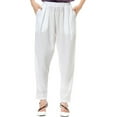 thumbnail image 1 of Pants for Women Trendy,Women's Pants Soft Breathable Straight Fit Trousers for Casual Wear Elastic Waist Pants with Pockets, 1 of 6