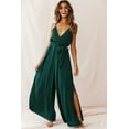 thumbnail image 1 of Pants for Women Wide Leg Pants Strap V-Neck Sling Halter Jumpsuit Sexy Women's Slit Trousers, 1 of 6