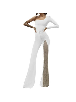 White Jumpsuit Mesh