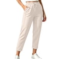 thumbnail image 1 of Pants for Women, Women's Pants with 4 Pockets 7/8 Stretch High Waisted Sweatpants Travel Athletic Work Golf Pants for Women, 1 of 4