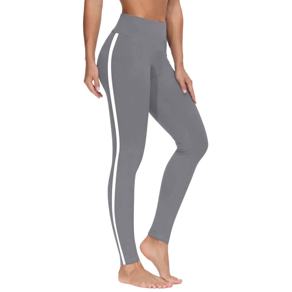 Pants for Women,Womens Striped Print Leggings Tummy Control Running Stretch Pants Casual Soft High Waist Butt Lifting Tights