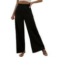 thumbnail image 1 of Pants for Women Workout Out Trousers Casual Loose Pants Color Wide Leg Pants Wide Leg Pants, 1 of 8