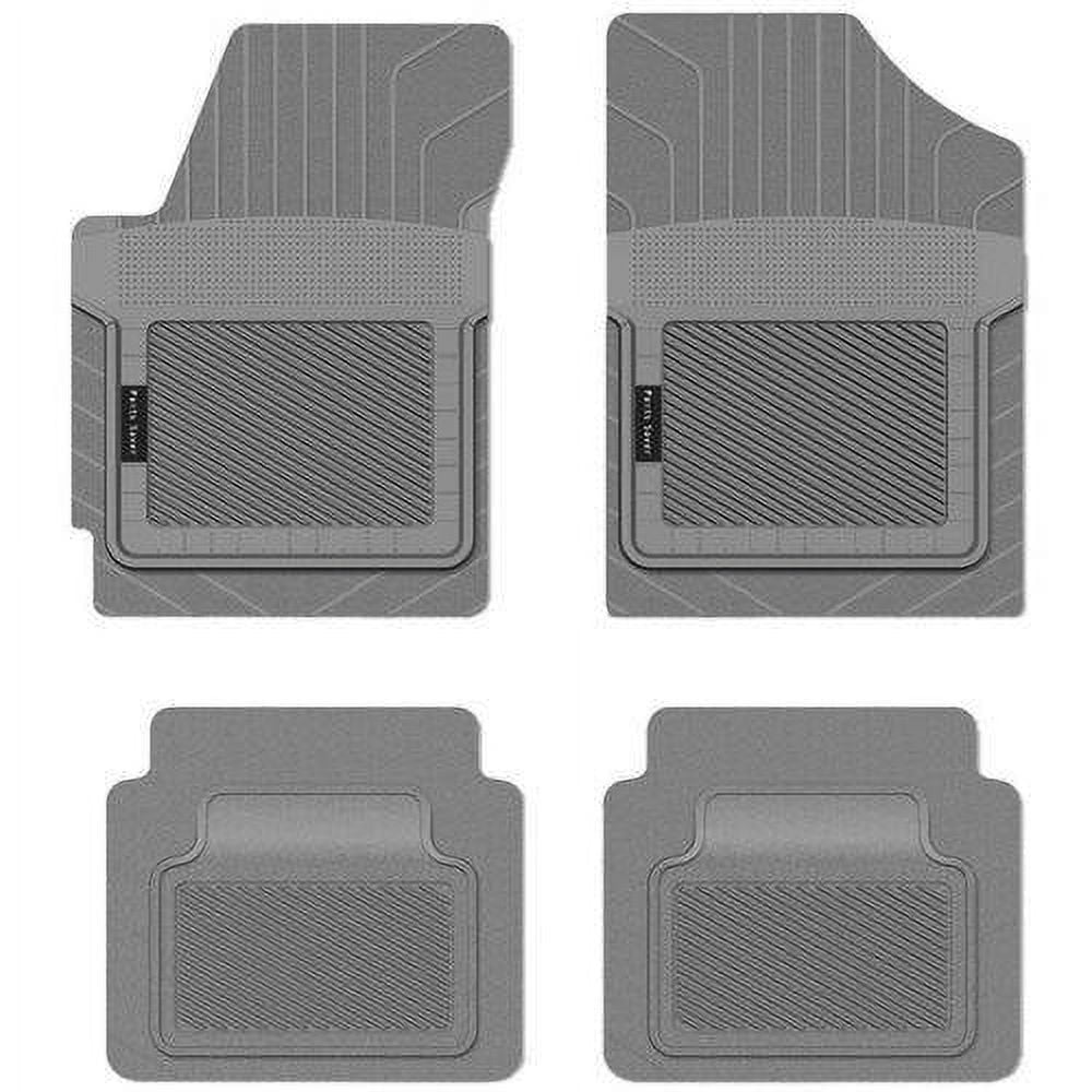 PantsSaver Custom Fit Car Floor Mats for Chrysler Grand Voyager 2010, 4 pc, All Weather Protection for vehicles, Heavy Duty Weather resistant plastic, Gray