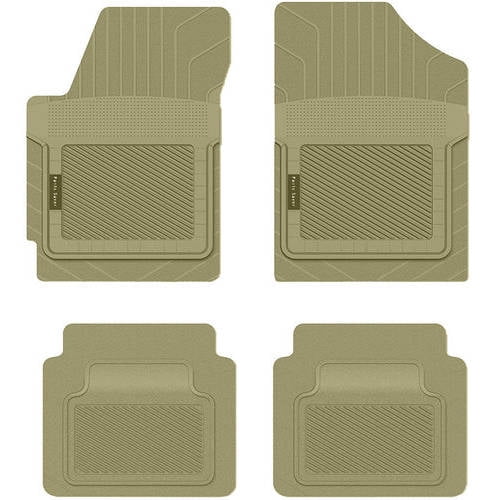 PantsSaver Custom Fit Car Floor Mats for Mitsubishi Outlander Sport 2010, 4 pc, All Weather Protection for vehicles, Heavy Duty Weather resistant plastic, Tan