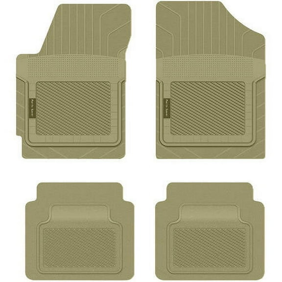 PantsSaver Custom Fit Car Floor Mats for Audi R8 2011, 4 pc, All Weather Protection for vehicles, Heavy Duty Weather resistant plastic,Tan