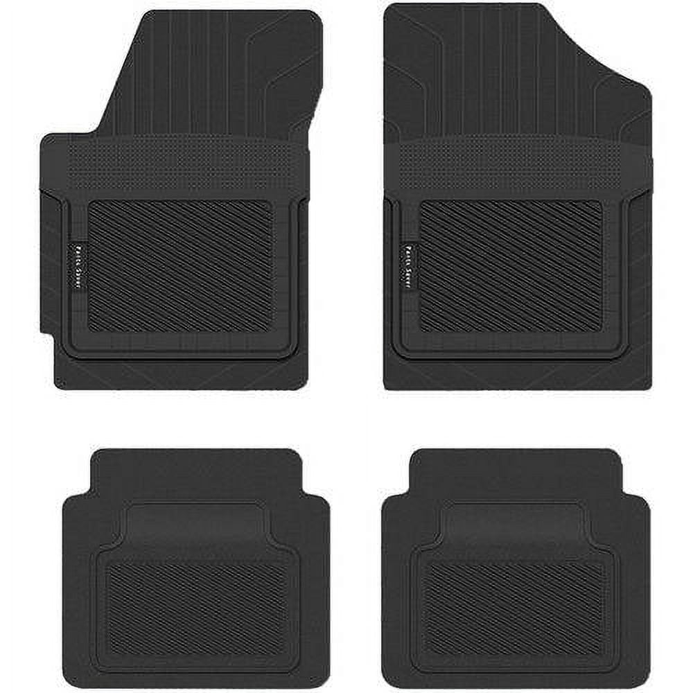 PantsSaver Custom Fit Car Floor Mats for BMW 320 2011, 4 pc, All Weather Protection for vehicles, Heavy Duty Weather resistant plastic, Black