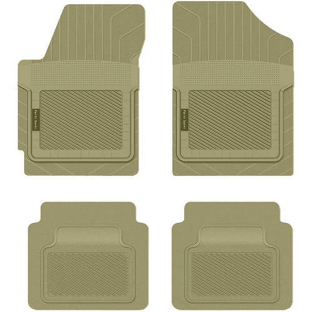 PantsSaver Custom Fit Car Floor Mats for Dodge Sprinter 2013, 4 pc, All Weather Protection for vehicles, Heavy Duty Weather resistant plastic, Tan