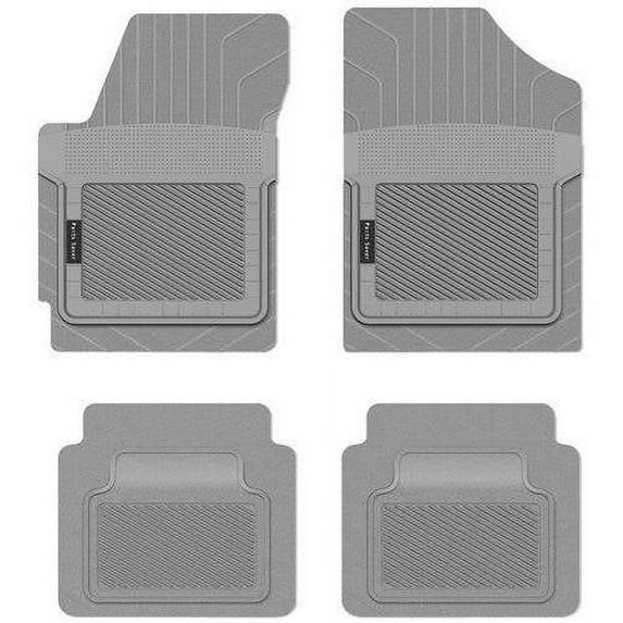 PantsSaver Custom Fit Car Floor Mats for Ford Marquis 2008, 4 pc, All Weather Protection for vehicles, Heavy Duty Weather resistant plastic, Gray