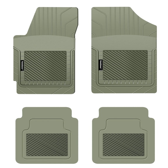 PantsSaver Custom Fit Car Floor Mats for Lexus LS460 2018, 4 pc, All Weather Protection for vehicles, Heavy Duty Weather Resistant Plastic,Gray