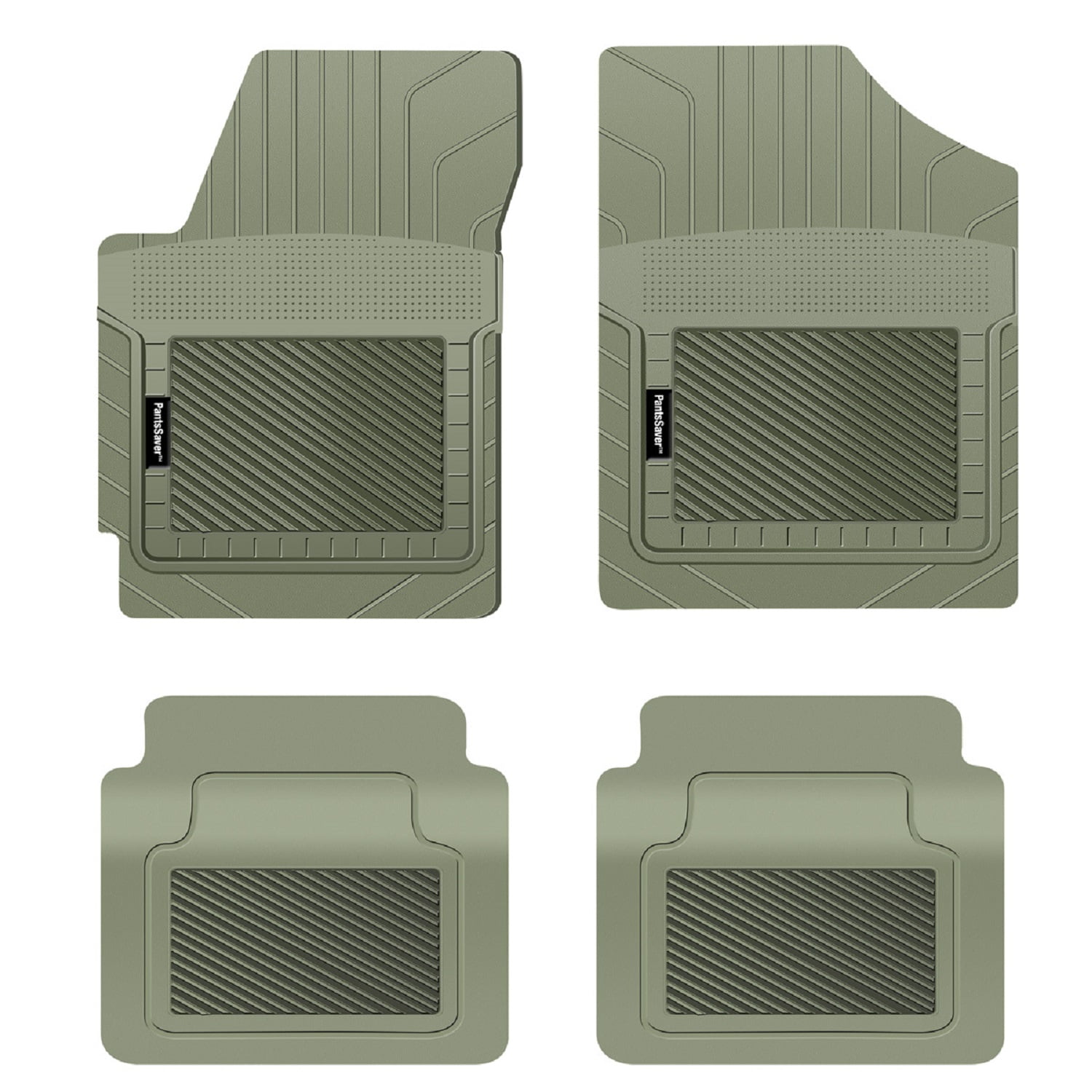 PantsSaver Custom Fit Floor Mats for BMW M8 2020-2024 All Weather Protection -4 Piece Set (Gray)- High Raised Border Protection Great for Catching Spills