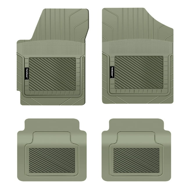 PantsSaver Custom Fit Floor Mats for Lexus LS 2018-2024 All Weather Protection -4 Piece Set (Gray)- High Raised Border Protection Great for Catching Spills