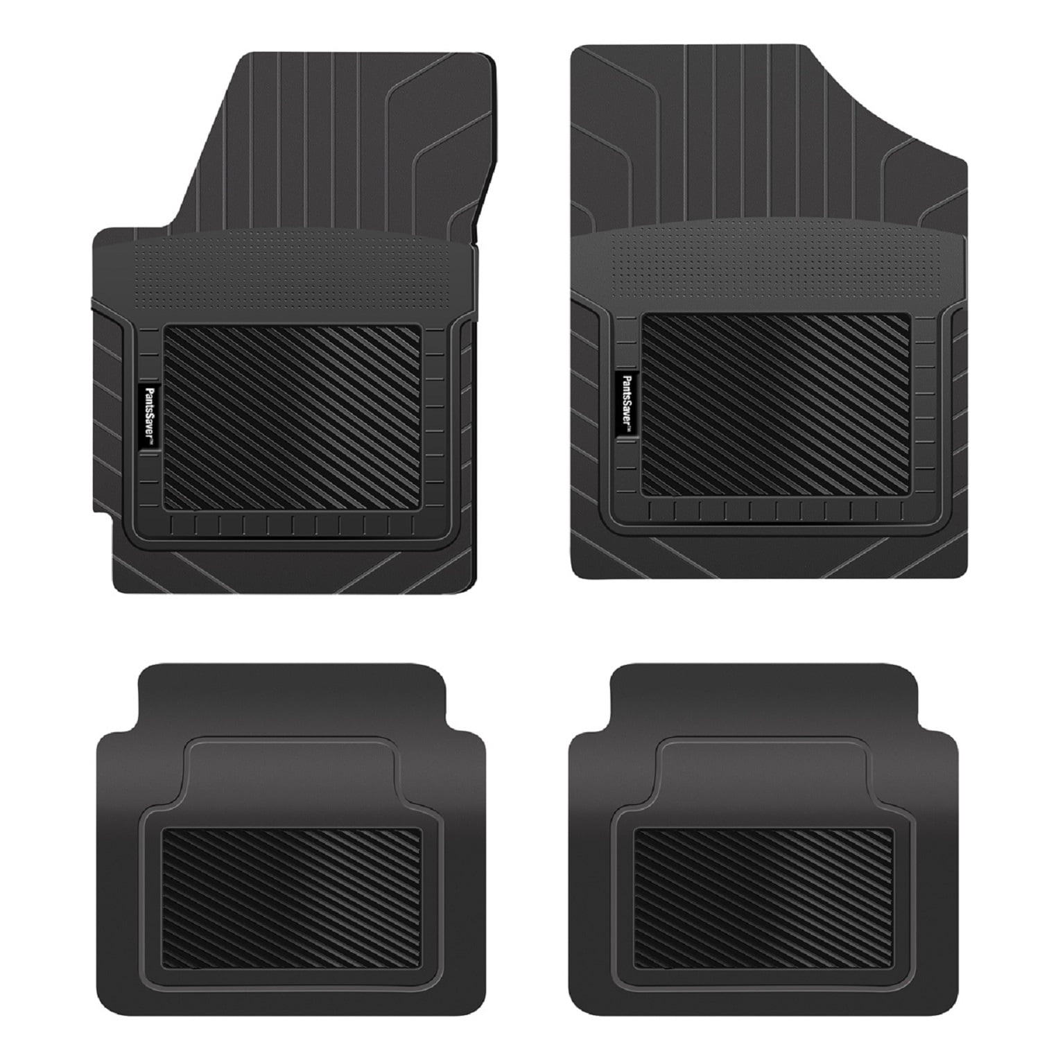 PantsSaver Custom Fit Floor Mats for Nissan Quest 2011-2017 All Weather Protection -4 Piece Set (Black)