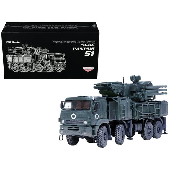 Pantsir S1 96K6 Self-Propelled Air Defense Weapon System "Ukraine War" Russian Army 1/72 Diecast Model by Panzerkampf