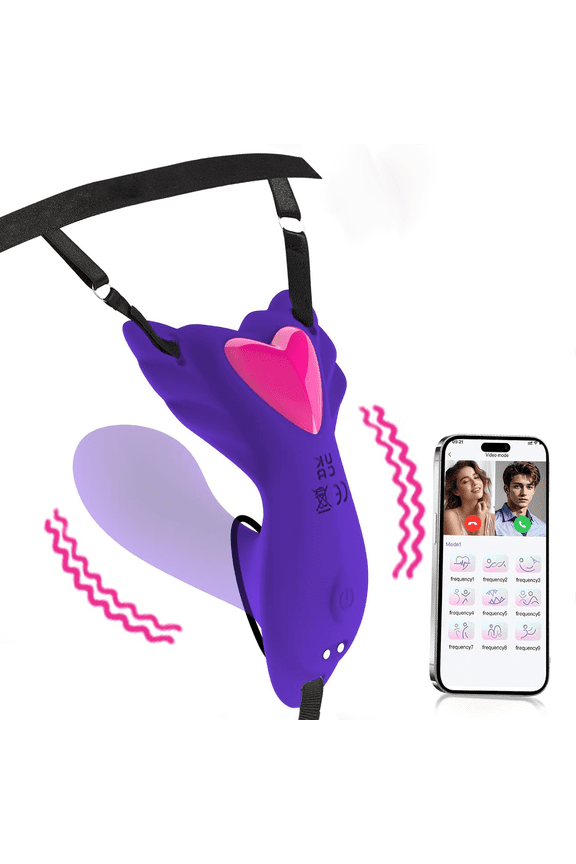 Panty Wearable Vibrator Insert Womens Sex Toys with 9 Vibrations, APP Control Adult Sex Toys for Couples Vibrater, G Spot Butterfly Vibrators Female Sex Toy Sexual Pleasure Tools for Women