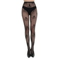 thumbnail image 1 of Pantyhose for Women Halloween Stockings Hosiery Fishnet Sheer Pantyhose Breathable Hollow Out Shiny Tights, 1 of 4