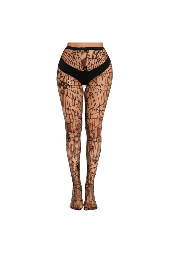 Pantyhose for Women Mesh Tights Fishnet Stockings Patterned Leggings Thigh High Black Socks Lace Breathable Women's Tights