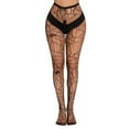 thumbnail image 1 of Pantyhose for Women Mesh Tights Fishnet Stockings Patterned Leggings Thigh High Black Socks Lace Breathable Womens Tights, 1 of 5