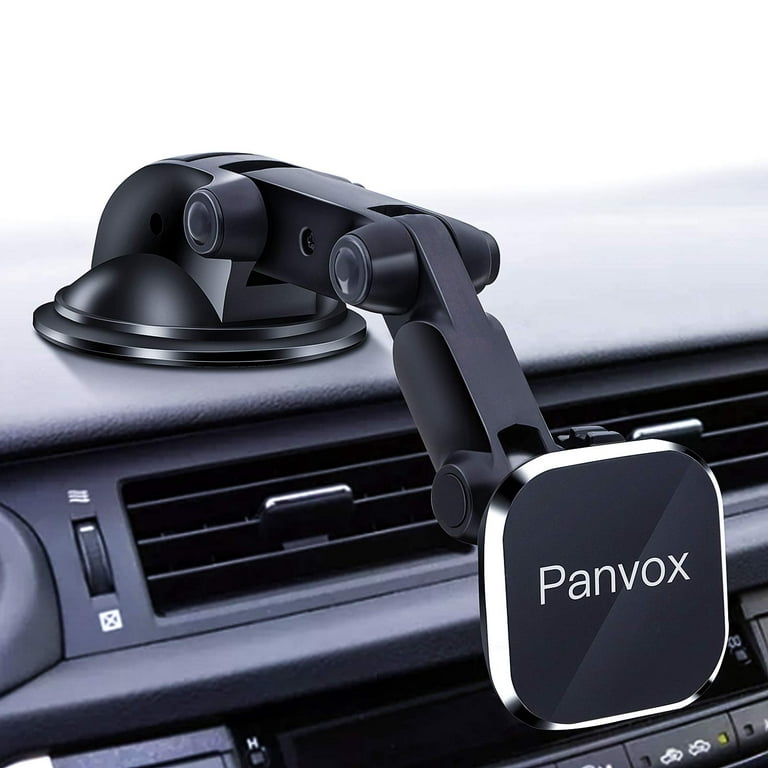 Monster Magnetic Universal Phone Mount with Pivoting Suction Cup Base, 360 Degree Windshield or Dashboard