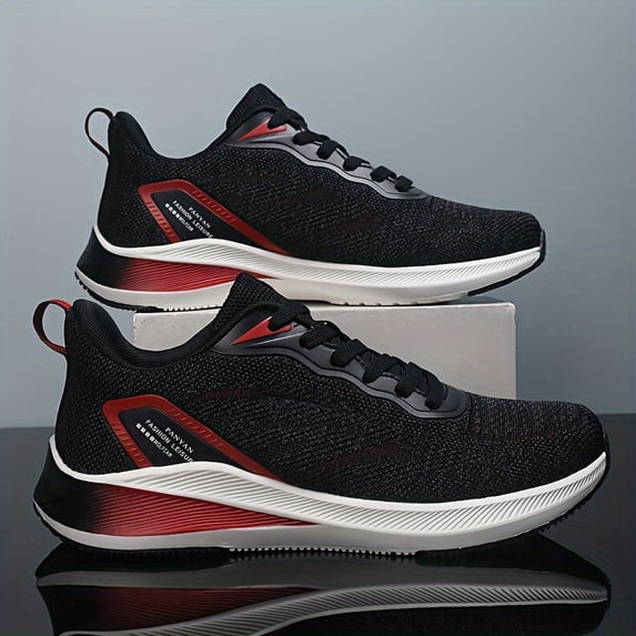 Panyan Wolfcaw Men's Breathable Mesh Sneakers - Durable, Shock-Absorbing Running & Casual Footwear with Lace-Up Closure