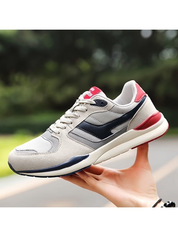Panyan Wolfcaw Men's Lightweight Breathable Sneakers - Casual Wear - -Terrain Traction (Cloud/Geometric/Striped),Low-Top Running Shoes with & Arch, - Training Sneakers Suitable for Gym,