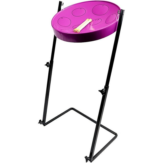 Panyard Jumbie Jam Steel Drum Kit with Metal Z-Floor Stand Purple