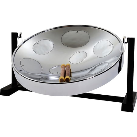 Panyard Jumbie Jam Steel Drum Kit with Table Top Stand Chrome