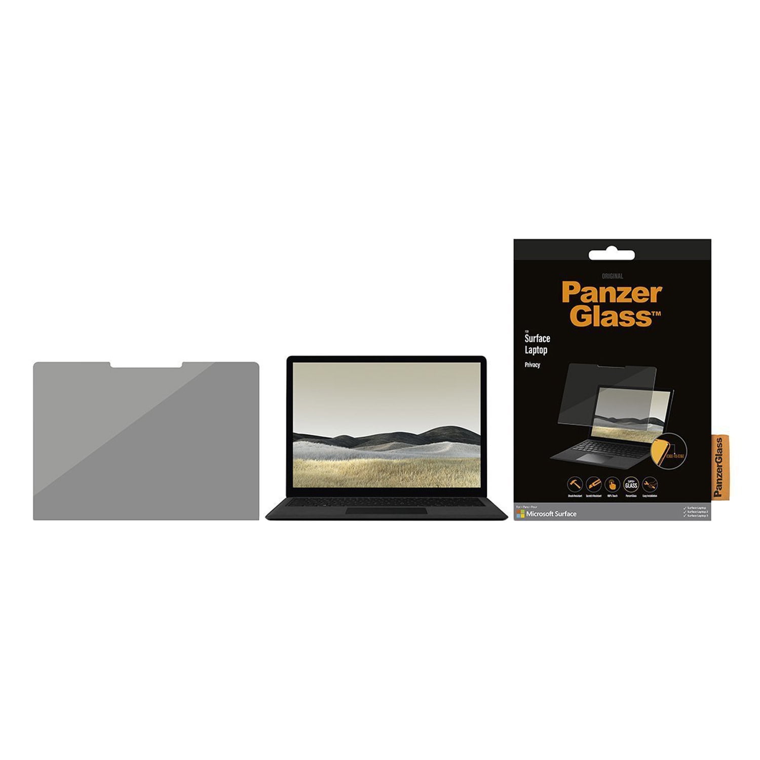 PanzerGlass Microsoft Surface Laptop Screen Protector, Clear
