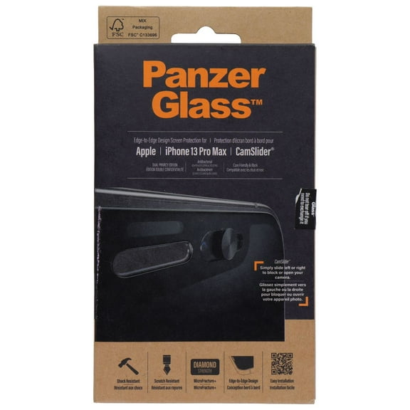 PanzerGlass Privacy Screen Protector w/ CamSlider for iPhone 14 Plus/13 Pro Max