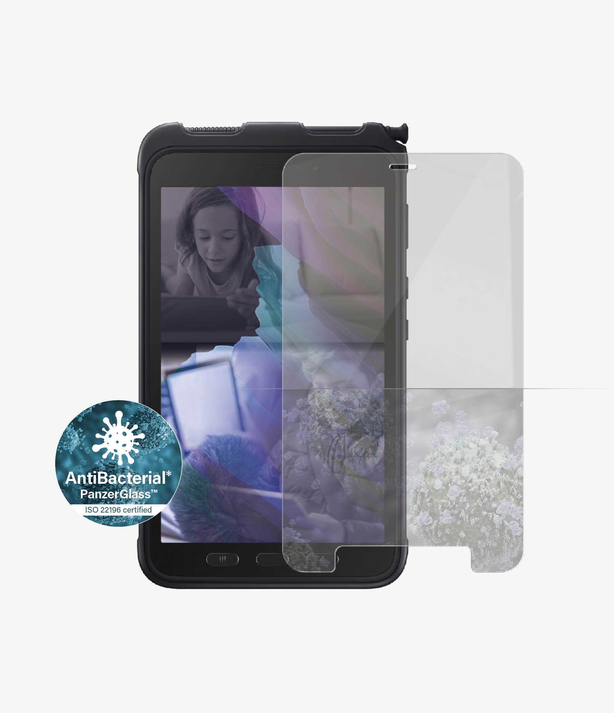 PanzerGlass Samsung Galaxy Tab Active 3 Screen Protector, Clear