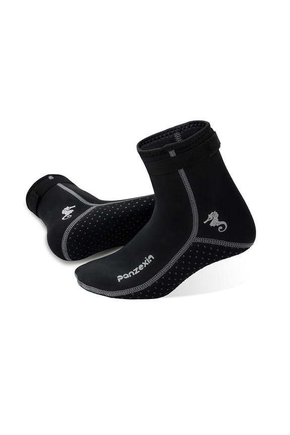 3mm Neoprene Diving Socks, Non-Slip Wetsuit Booties for Snorkeling, Swimming, Diving, Surfing & Beach Sports