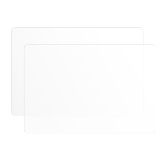 Panzexin 2-Pack Food-Grade Silicone Mats, Non-Slip, Heat-Resistant & Waterproof, 23.6" x 15.7" Table Placemats, Dough Mats- Translucent