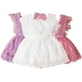 thumbnail image 1 of Paokuoon Baby Kids Girls Lace Dress Short Sleeve Tulle Princess Dresses Toddler Summer Ruffle Party Gowns Sundress for Girls 6M - 6T, 1 of 9