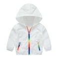 thumbnail image 1 of Paokuoon Baby Outdoor Apparel Sun Protection for 4-12Y Kids Toddler Hooded Jacket Long Sleeve Rash Guard for Summer, 1 of 9