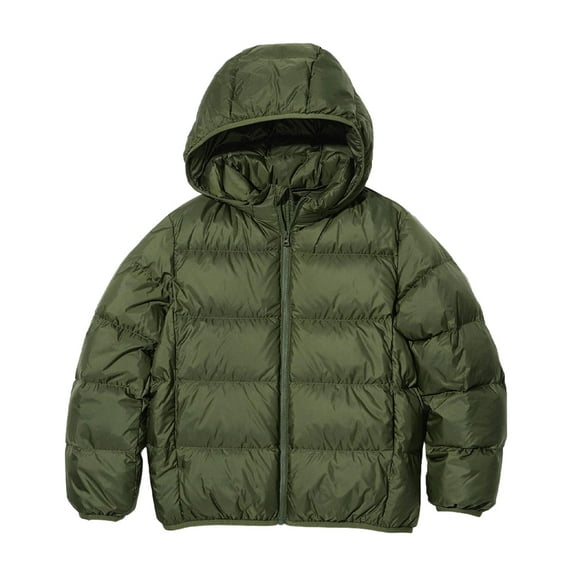 Paokuoon Kids Puffer Jacket Girls Boys,Lightweight Hooded,Water-Resistant,3-12 Years